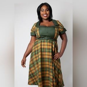 Voodoo Vixen Ella Tartan Dress